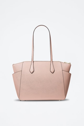 Leren Shopper Marilyn - Poederroze