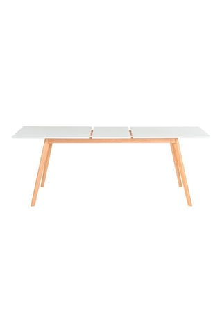 Table extensible Scandi - Naturel et blanc