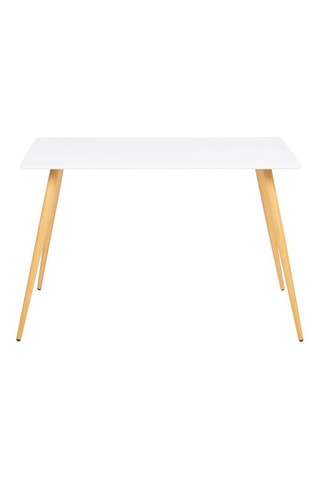 Table  Sally - Imitation bois et blanc
