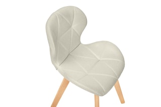 2 chaises Gatsby - Structure en bois - Pieds en hêtre - 47,5 x 50 x 79 cm