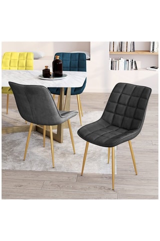 4 chaises en bois Mélinda - 20 x 46 x 62,5 cm