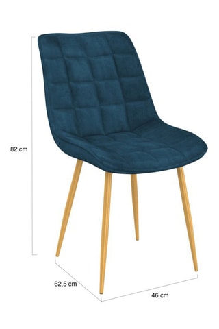 4 chaises en bois Mélinda - 20 x 46 x 62,5 cm