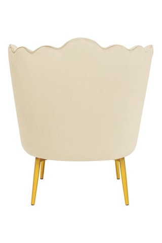 Fauteuil Arielle - Crème - Velours