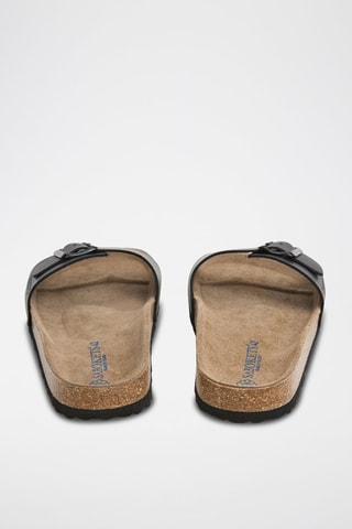 Mules en cuir - Noir