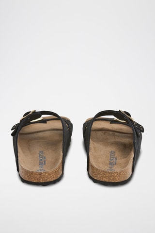 Mules en nubuck - Noir