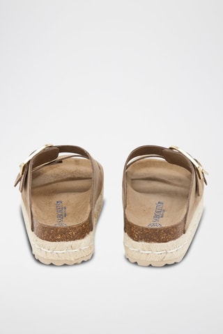 Mules en nubuck - Marron