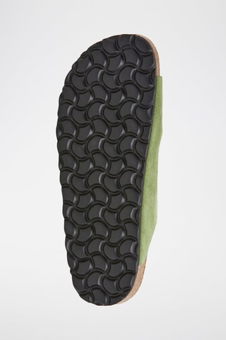 Mules en nubuck - Vert