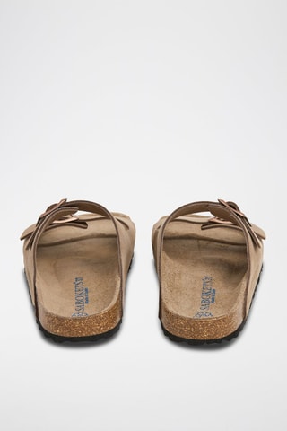 Mules en nubuck - Marron