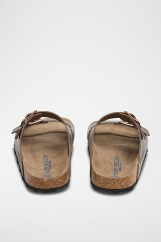 Mules en cuir - Marron