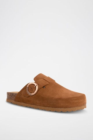 Sabots en nubuck Rosso - Camel