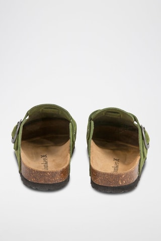Sabots en nubuck Rosso - Vert olive