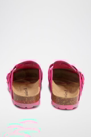 Sabots en nubuck Rosso - Fuchsia