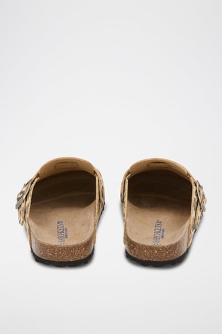 Mules en cuir - Marron