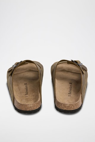 Mules en cuir - Marron