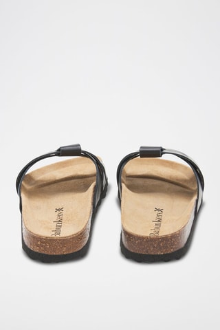 Mules en cuir - 
Noir