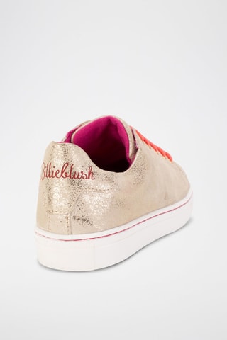 Leren Sneakers Goudkleurig - Billieblush