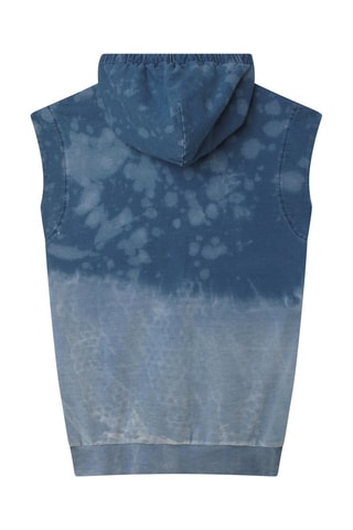 Mouwloze Jurk met Capuchon Blauw - DKNY