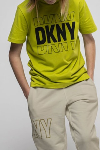 Biologisch Katoenen T-shirt - Groen - DKNY