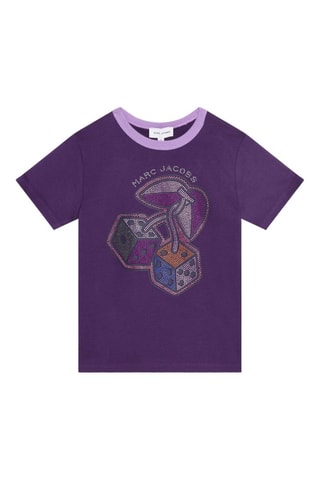 T-shirt van biologisch katoen- Paars - The Marc Jacobs