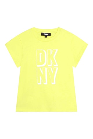 Biologisch Katoenen T-shirt Geel - DKNY