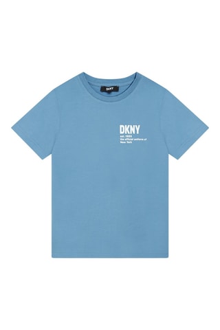 Biologisch Katoenen T-shirt - Blauw - DKNY