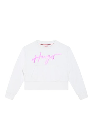 Sweat en coton biologique - Blanc - Hugo