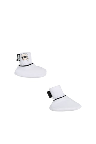 Biologisch Katoenen Muts en Pantoffels - Wit