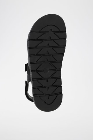 Lamsleren Sandalen - Zwart