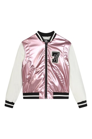 Baseball Jasje - Roze en Wit