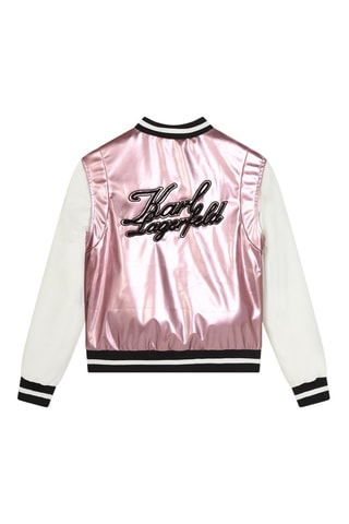 Baseball Jasje - Roze en Wit