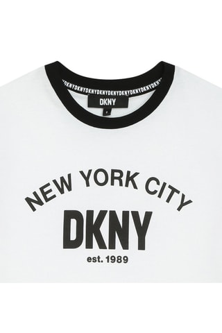 Biologisch Katoenen T-shirt - Wit - DKNY