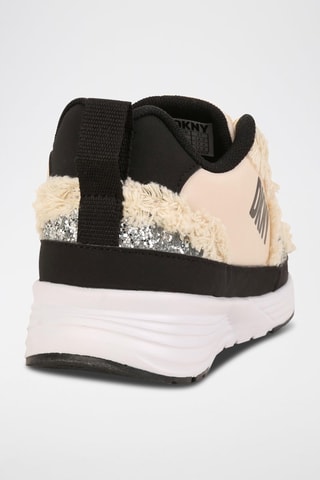 Sneakers Ecru en Zilverkleurig - DKNY