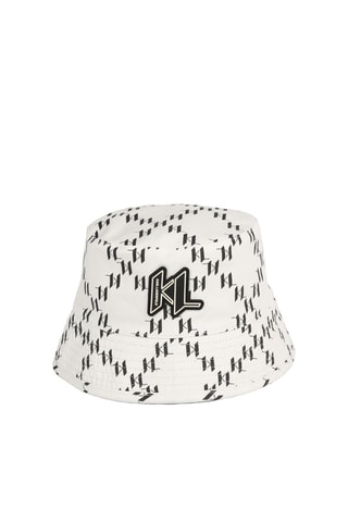 Dubbelzijdig bobhoedje - Ecru en Zwart