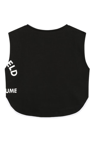 Mouwloos Biologisch Katoenen T-shirt - Zwart