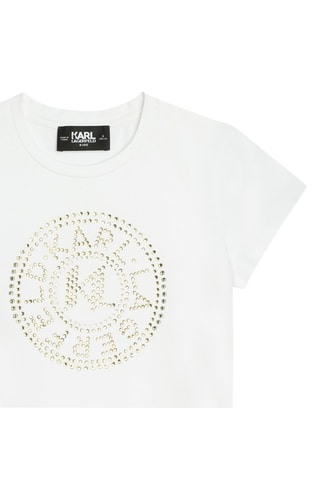 T-shirt en coton biologique - Blanc - Karl Lagerfeld