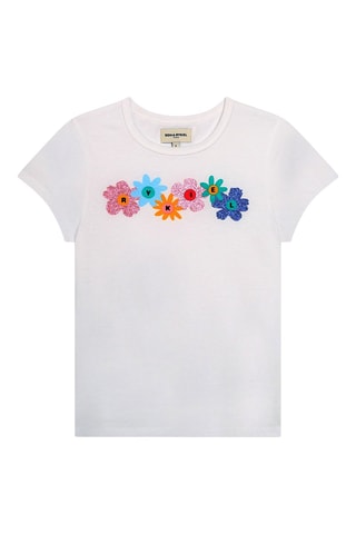 Biologisch Katoenen T-shirt - Wit - Sonia Rykiel