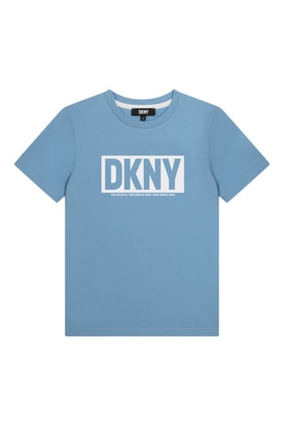 Biologisch Katoenen T-shirt - Blauw - DKNY