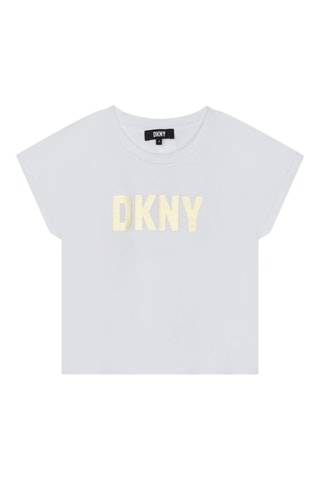 Biologisch Katoenen T-shirt - Wit - DKNY