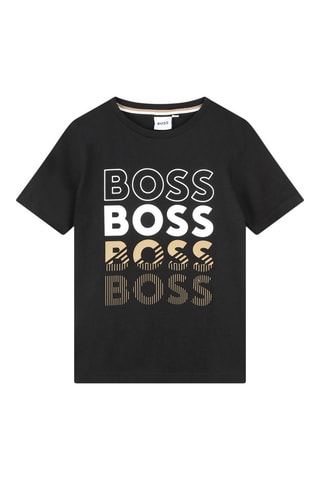 T-shirt - Zwart - Boss