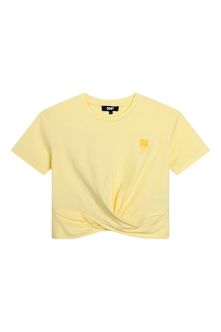 Biologisch Katoenen T-shirt - Geel - DKNY