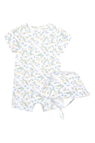 Jumpsuit en Bobhoedje - Wit