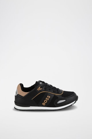 Leren Sneakers Zwart - Boss