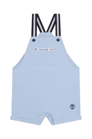 Biologisch Katoenen T-shirt en Tuinshort Wit en Hemelsblauw