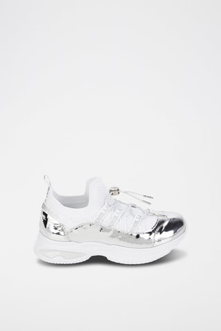 Sneakers Wit en Zilverkleurig - Karl Lagerfeld