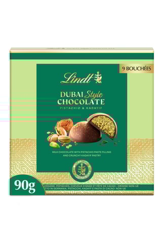 2 boîtes pralines Dubaï Style Lindt - Pistache et kadaïf - 2 X 90 g