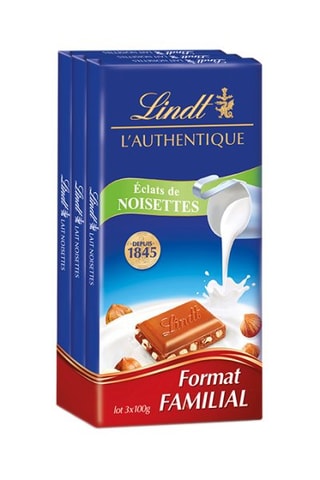3 x  3 Tablettes L'authentique Lait Noisettes - 3 x 300 g
