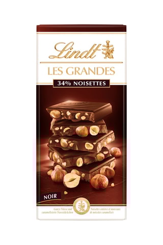 5 tablettes Les Grandes noir 34% Noisettes - 5 x 150 g