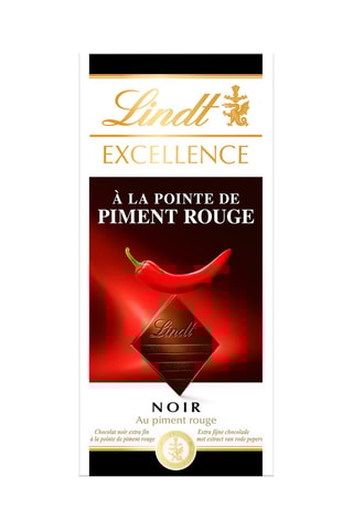 5 x Tablette Excellence Noir à la pointe de piment rouge