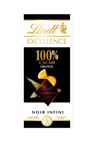 9 x Tablette Excellence Noir 100% cacao orange