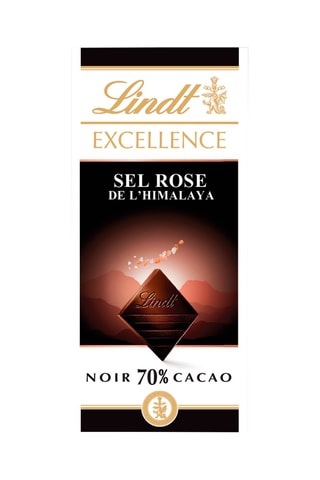 5 x Tablette Excellence Noir Sel Rose de l'Himalaya 70% cacao